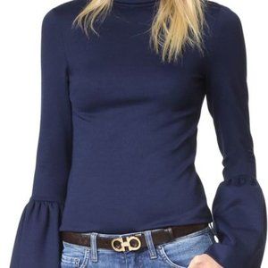 Torn by Ronny Kobo Natalie Bell Sleeve Turtleneck Top!